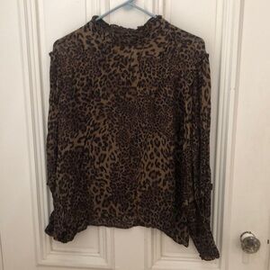 Leopard Print Women's Top